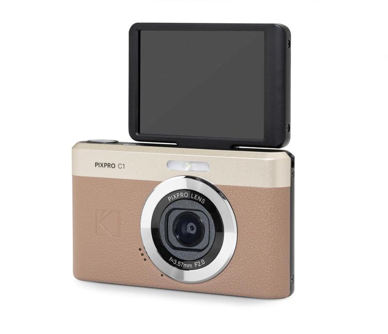 Câmera digital KODAK PIXPRO C1 Friendly Zoom 13MP Marrom - Câmera